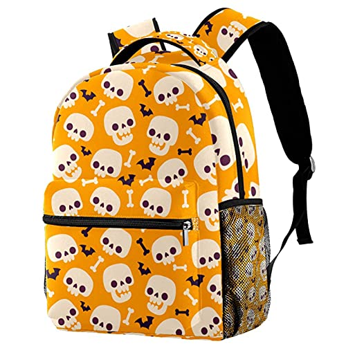 Sac à dos tête de mort mexicaine multicolore pour écoliers et étudiants