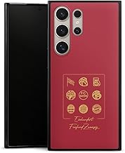 Slim Case extra dünn kompatibel mit Samsung Galaxy S24 Ultra Silikon Handyhülle schwarz Hülle FC Bayern München FCB 125 Jahre Fanartikel