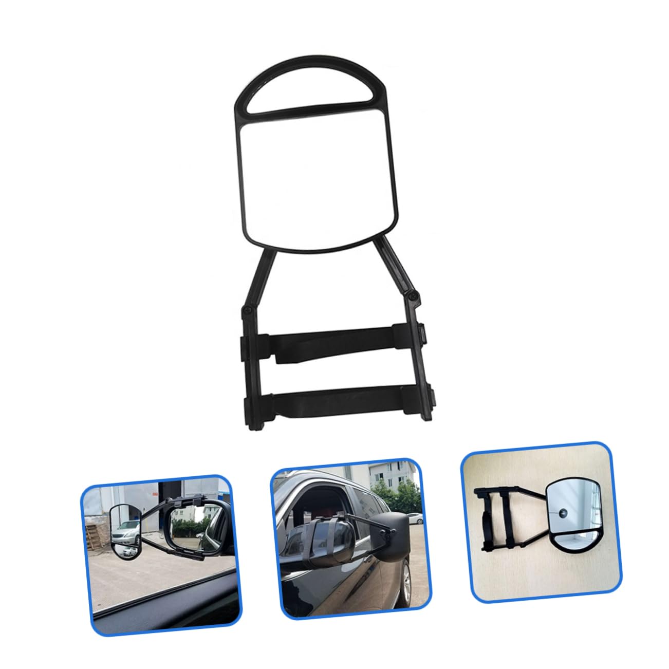 Amosfun 3 Piezas Espejo Extensible Ajustable para Remolque de Vehículo Retrovisor de Acoplamiento para Caravanas y Remolques Accesorio Práctico y Multifuncional