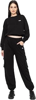 Kepa Women Casual co ords Set Track Suit Crop Top Trackpant Price In India