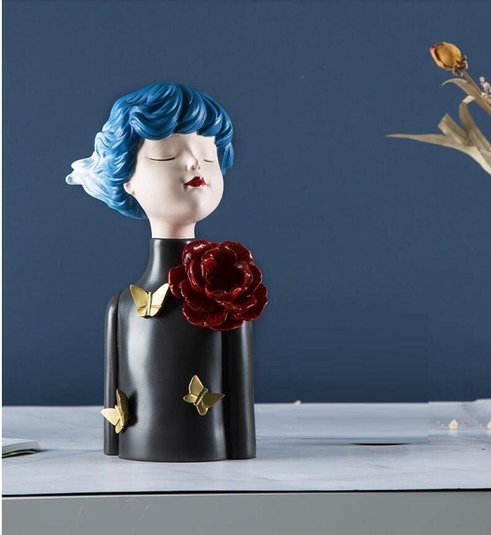 Sculpture Bust Handmade Sculptures Resin Jewelry Table Character Crafts Hotel Office Desktop Artwork Decoration