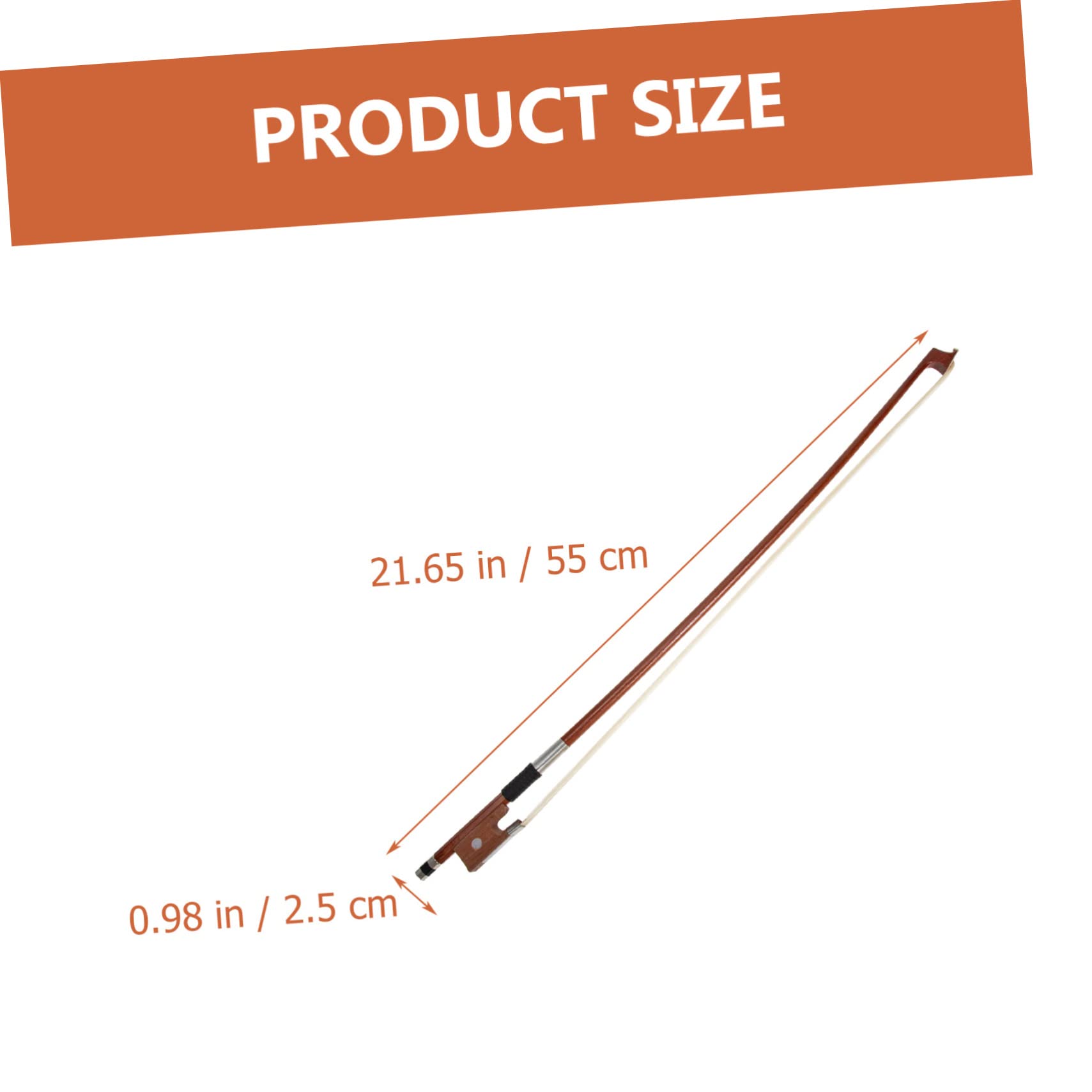 LIOOBO Violin Bow Replacement Bow Durable Craft Accessory for Students and Beginners Enhanced Sound with Natural Horsehair and Sturdy Construction