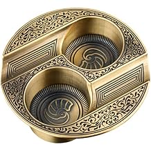 XIFEI Cigar Ashtray Metal Ashtrays for Patio/Home/Table Modern AshtraysGold