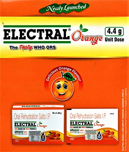 Image of Electral FDC ORS Orange - Pack of 50 Sachets x 4.40 g
