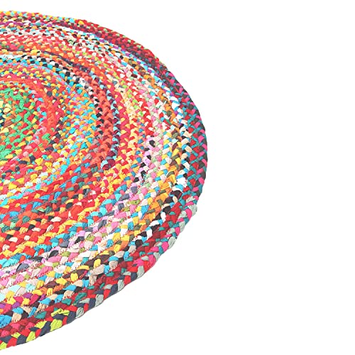 Tapis de sol rond en coton : la solution anti-rayures pour protéger le sol sous la table