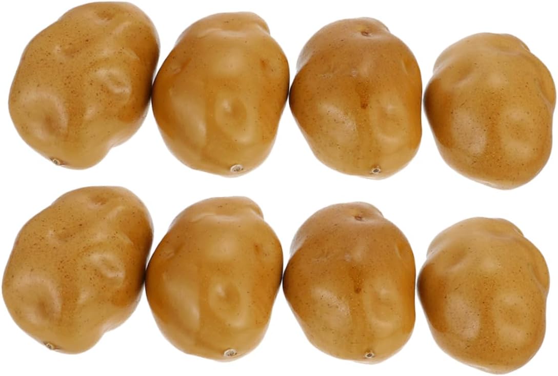 Luxshiny 40pcs Artificial Potato Foam Model Lifelike Vegetable Decor for Realistic Simulation Props for Photography Kitchen and Projects