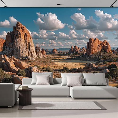 Tapisserie panoramique 450x315cm pour masquer les défauts du mur - 4