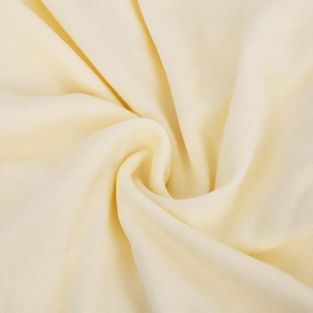 Funda elástica para sofá de 3 plazas, color crema de punto de poliéster, elástica y elástica, apta para sofás de 190 a 230 cm, lavable, antideslizante, ideal para salones, comedores, jardines