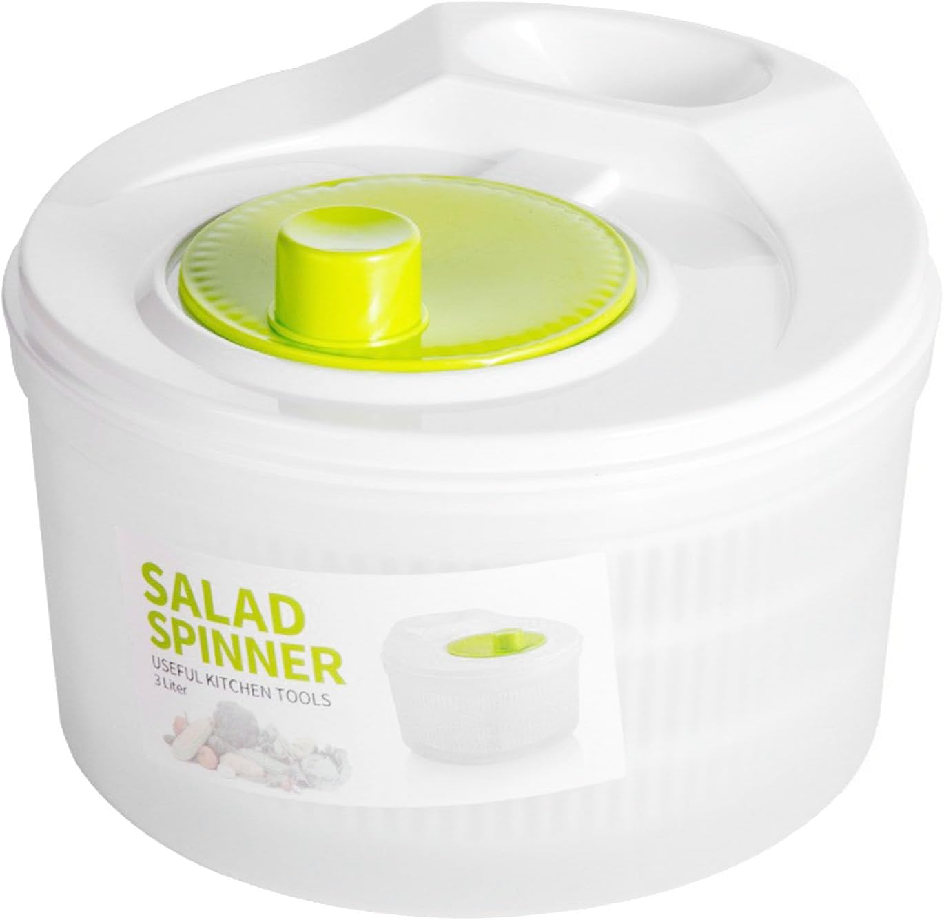 Salad Spinner, Multifunctional Plastic Salad Vegetable Dryer, Fruit Veggie Bowl for Home Kitchen