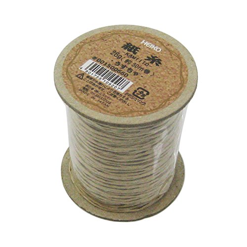シモジマ ヘイコー リボン 紐 紙糸 薄茶 1mmx30m巻 001500660