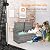 VINGLI 40 Gallon Outdoor Storage Bench with Cushion, Rattan Storage Box, Patio Wicker Deck Box with Seat for Garden | Balcony | Porch | Pool | Yard (Grey Frame + Light Grey Cushion)
