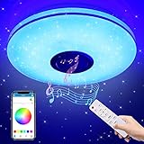 💡【IP44 Augenschutz Deckenleuchte】 Die Farbtemperatur dieser Lampe kann auf 2700 K (warmes Licht) ~ 6500 K (kaltes Licht) eingestellt werden. Kein Flackern, keine Geräusche während der Beleuchtung, Anschließend können Sie sie entsprechend der Änderung des Umgebungslichts auf die entsprechende Farbtemperatur und -helligkeit einstellen, um die Augen zu schützen. Daher ist diese Lampe sehr gut geeignet für Installation in Kinderzimmern.