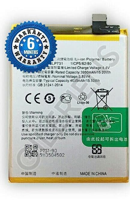 Image of Original BLP731 Battery for Oppo 5 Pro Battery with 6 Months Warranty ****(P0063)