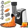 Electric Vegetable Graters Professional Salad Maker, Electric Slicer Shredder Graters for Kitchen, Gratersr/Chopper/Salad,Electric Salad machine for Vegetables Carrot Cheese Black