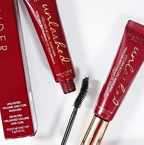 Black Mascara Volume And Length: Wander Beauty Unlashed Volume & Curling Mascara - Cruelty Free & Gluten Free. Lash Conditioning, Strengthening, Lengthening Mascara, Volumizing Mascara Eye Makeup - 1 Pack #TOP4