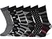 Easton Marlowe Men's Dress Socks Subtle Patterns - 6pk #38, Argyle Striped Polkadot - 43-46 EU shoe size