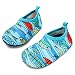 JIASUQI Summer Casual Skin Water Shoes Socks for Baby,Sand Swim Surf Aerobics,Fish Light Blue 12-18 Months