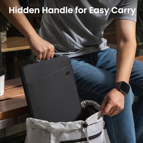 Image of tomtoc Slim & 360 Protective Laptop Sleeve for 15-inch MacBook Air M5 /A3448 (2026), M4 /A3241, M3 /A3114, M2 /A2941, Water-Resistant Case with CornerArmor | M5 /A3448, M4 /A3241, M3 /A3114, M2 /A2941, Water-Resistant Case with CornerArmor