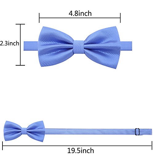 Image of AUSKY 8 PACKS Elegant Adjustable Pre-tied Bow Ties for Men Boys (1&4&5&6&8 Pack for option)