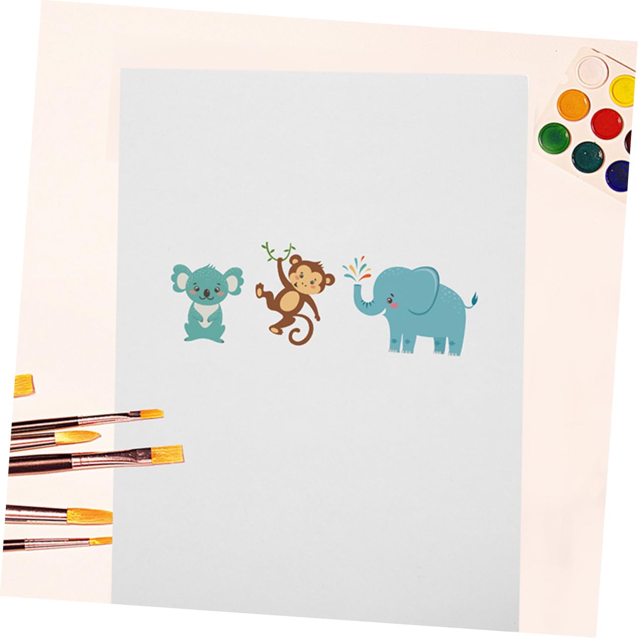 Aquarellpapier für Künstler und Kinder 100 Blatt Weiß Einschulung Feier
