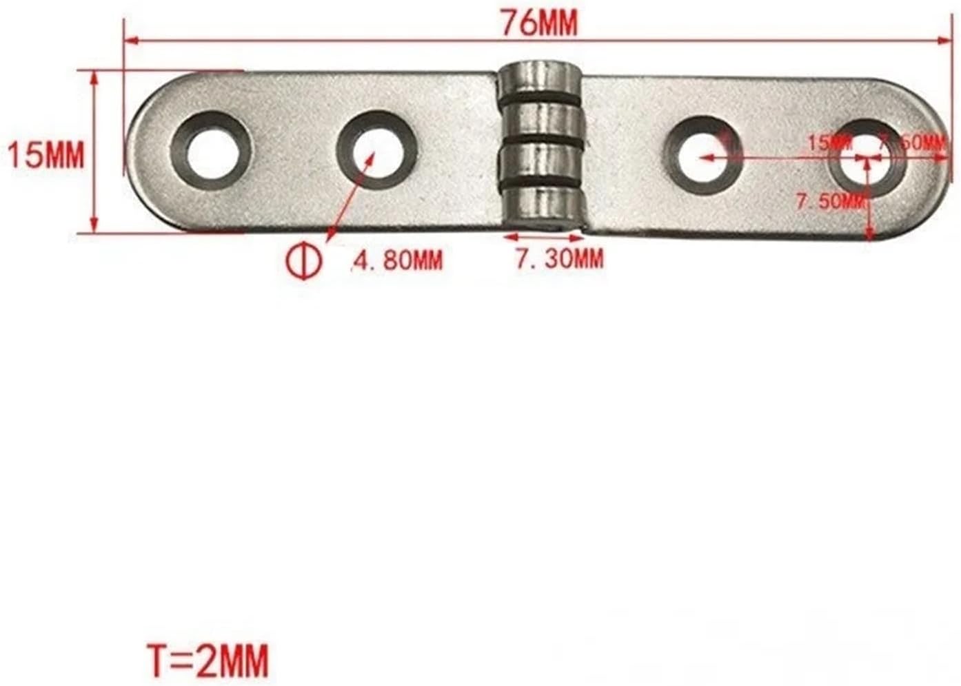 180 Degree Foldable Hinge Self-Supporting Folding Flap Hinge Table Cabinet Door Hinges Rounded Corner Buffer Furniture