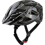 ALPINA PANOMA Classic - Leichter, Optimal Belüfteter Touren Fahrradhelm Mit Optionalen LED-Licht Für Erwachsene, Black Gloss, M (56-59 cm)