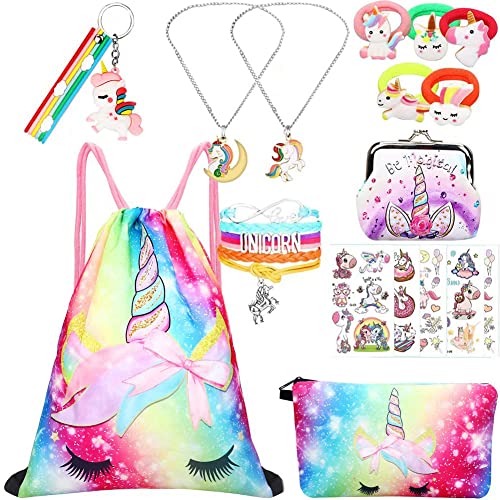 RHCPFOVR Unicorns Gifts for Girls – Drawstring Backpack Makeup...