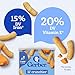 Gerber Stage 3 Baby Food Snacks, Mild Cheddar Lil' Crunchies, Snacks for Babies, Baby Led Feeding, 6-Pack