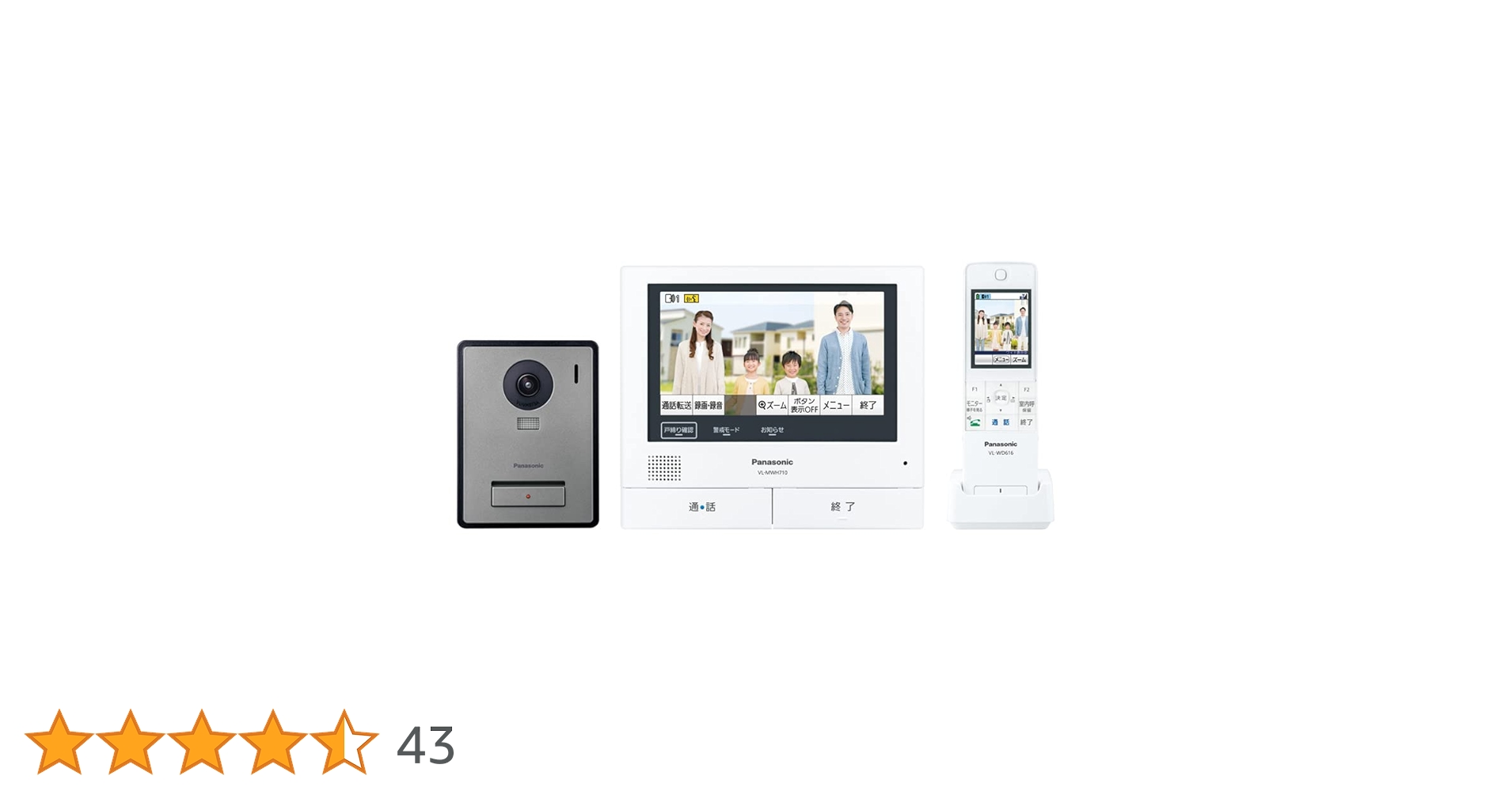 Amazon.co.jp: パナソニック テレビドアホン ワイヤレスモニター