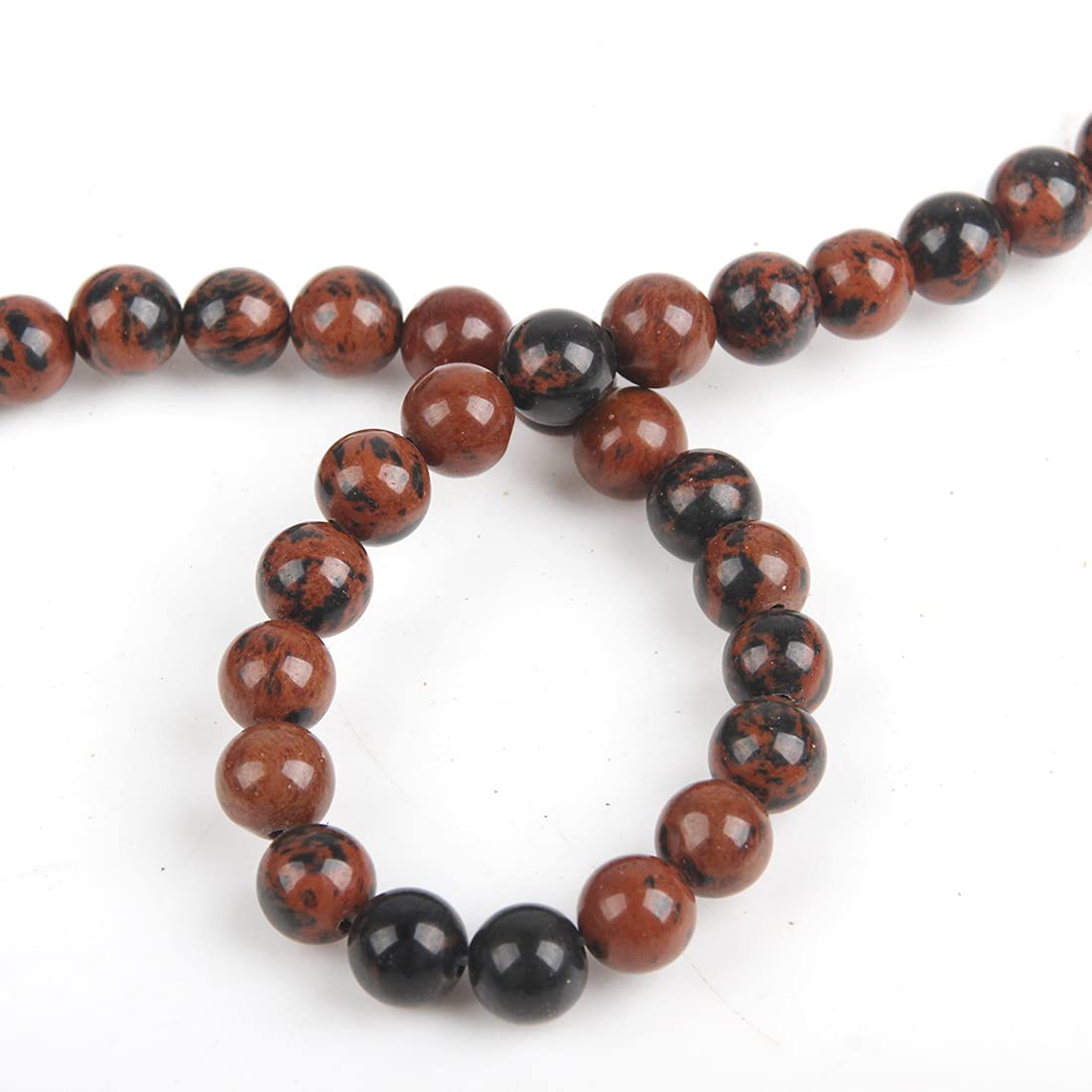 Perlin Mahogany – Perline In Diaspro Rosso (Pietra Naturale) 4mm, 6mm, 8mm, Per Gioielli Fai Da Te