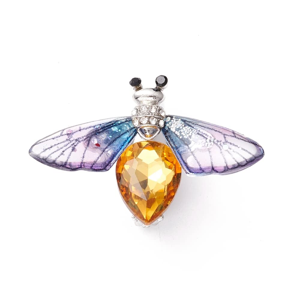 Via Mazzini Brass Crystal Bee Dress Brooch Cum Saree Pin For Women and Girls (Brooch0526) 1 Pc (B0BVLZD5J8) Amazon Price History, Amazon Price Tracker