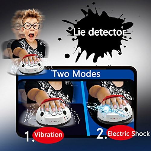 Upgrade Micro Electric Shocking Lie Detector, Funtoy Tricky Novelty Polygraph Test Truth Or Dare Game Party Analyzer Consoles Gifts
