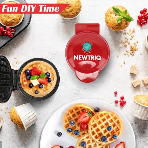 Image of Mini Waffle Maker Machine 3 In 1 Waffle Iron Home Appliances Kitchen Easy To Clean, 4 Inch, Perfect For Breakfast,Dessert, Sandwich, Pan Cakes, Other Snacks|Assorted - 350 Wattsn BG3 (Waffle Maker)