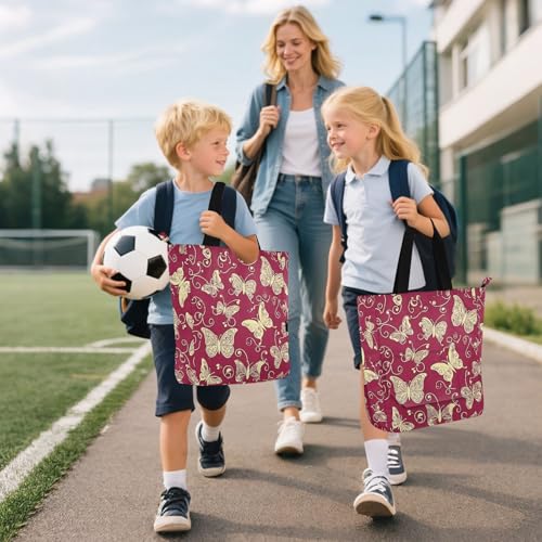 Bolsas de mano rojas para mujer y niños estilo bohemio 6