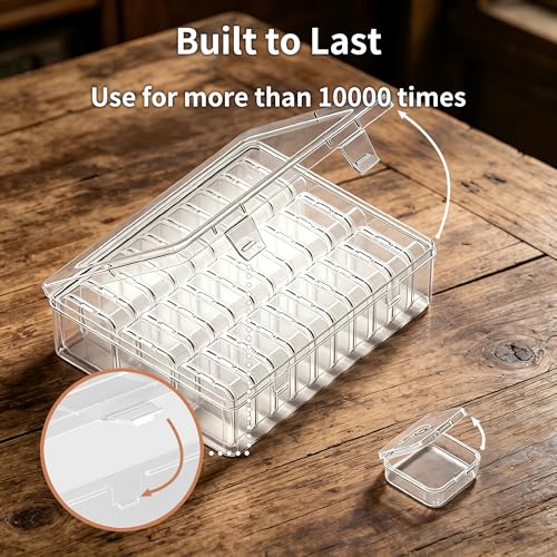 Image of 30pcs Mini Clear Plastic Bead Organizer Box, Small Jewelry Organizer, Suitable for Jewelry, Craft Supplies, Screws, Seeds, Bead Organizers and Storage