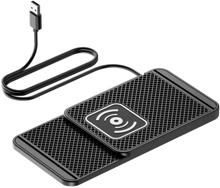Car Adapter for Nissan Patrol 2023 2024 2025, for Car Charger Non Slip Wireless Charger for Car, 2 in 1 Car Wireless Charging Pad Non Slip Mat,1M-USB