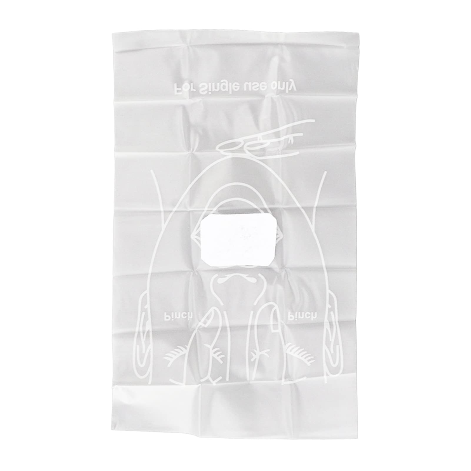 SUNGOOYUE Barrière de Réanimation Cardiopulmonaire, 50pcs PVC Polyester Protection Faciale d'urgence Couverture de Réanimation Portable Sûre pour L'hôpital des Premiers Interv