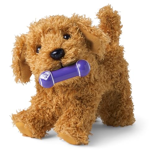 American Girl Truly Me 18-inch Doll Pet Daffodil Doodle Dog with Magnetic Mouth to Hold Her Barbell Toy For Ages 6+