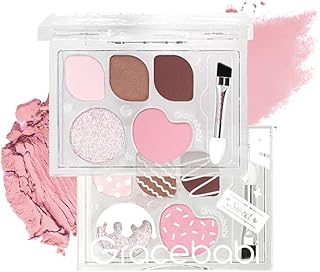 アイシャドウパレット アイシャドウ 涙袋パレット 5色 可愛い メイクパレット ハイライト 高発色 持続する 中国コスメ