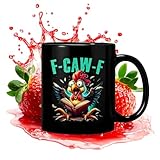Generico Tazas: divertido de pollo, novedad de café, decoraciones humorísticas para vasos, posavasos de cerámica | con animales de granja para cocina, regalo para los amantes de la