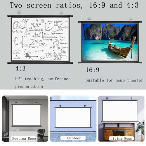 Pantalla para proyector 72 pulgadas 16:9 miniatura 6