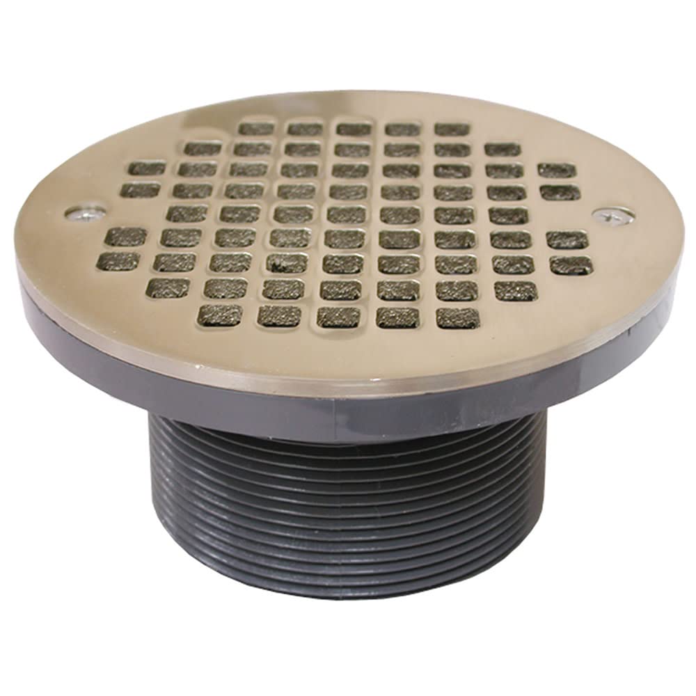 Jones Stephens D56406 PVC Spud with Round Bronze Strainer