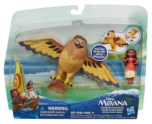 Coffret vaiana : Personnage vaiana + Maui en Aigle Le Demi-Dieu - Figurines pour Disney Collector - nouveauté