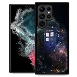 Goodsprout Compatible with Samsung Galaxy S22 Ultra Case Police Booth Under The Stars Pattern Design
