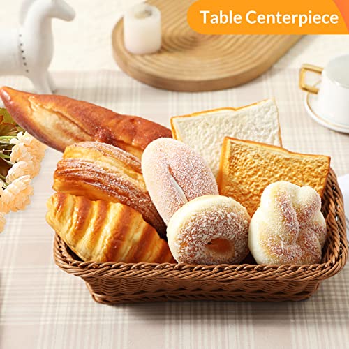 Joeabor 8Pcs Artificial Bread Set, Realistic Fake Food For Display, Fake Bread For Decoration, Faux Food Props, Includes Faux Croissant, Dessert, Baguette And Toast #TOP6