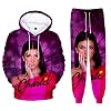 3D Charli D’Amelio Kledingset met lange mouwen voor heren en dames Hoodie + lange broek