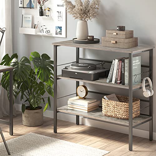 BEEWOOT Kitchen Island, Coffee Bar, Kitchen Shelf with Large Workstation, Kitchen Bakers Rack with 9 Hooks, 39.4 ”L × 17.7” W × 35.4”H, Stable Steel Structure and Easy Assembly, Greige KI01BG010 - Thumbnail 6