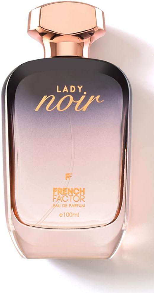 The French Factor Lady Noir Perfume for Women, Real Women's Fragrance, Long Lasting for Hours, 100ml, Attractive Aroma for Office & Parties