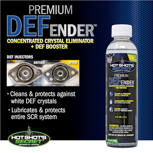 Hot Shot’s Secret Premium Defender DEF Booster Additive 8 oz – Treats 20 Gallons – Diesel DEF Treatment for Diesel Exhaust Fluid, Cleans and Prevents Crystal Build-Up by Hot Shot's Secret - Image 2