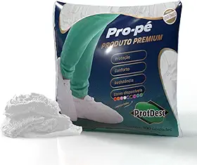 Sapatilha Descartável Pro-Pé, Branca, Protdesc, com 100 Unidades